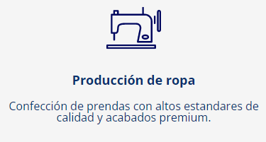 Producción de ropa